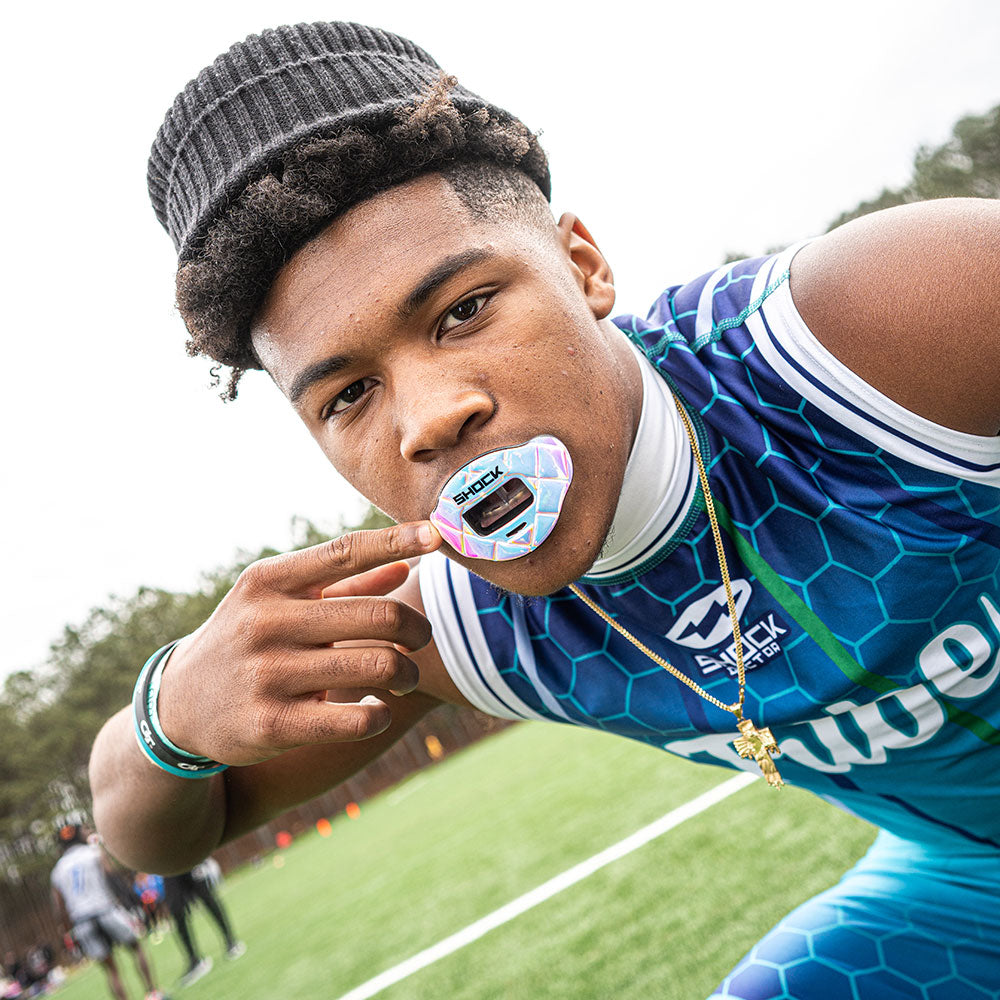 Max AirFlow Football Mouthguard - 3D Iridescent