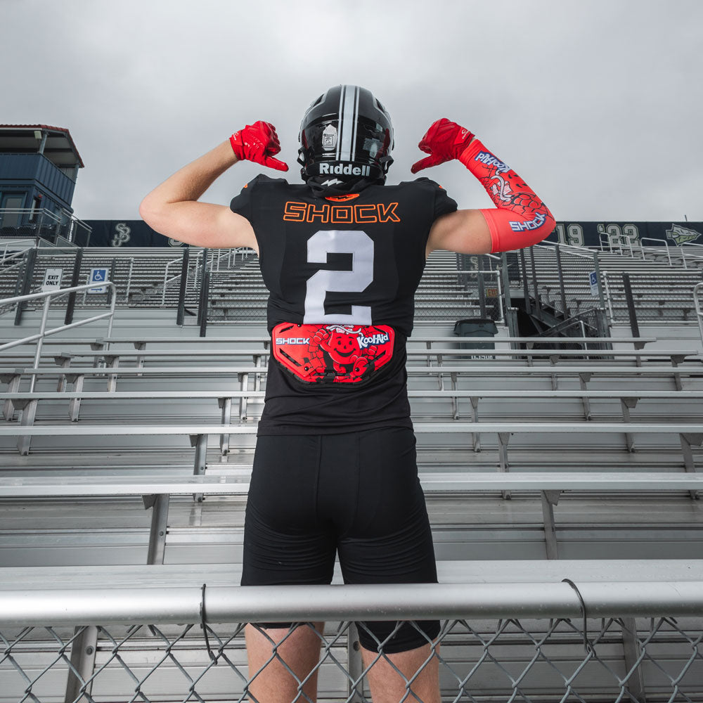 Football Back Plate - Kool-Aid Cherry