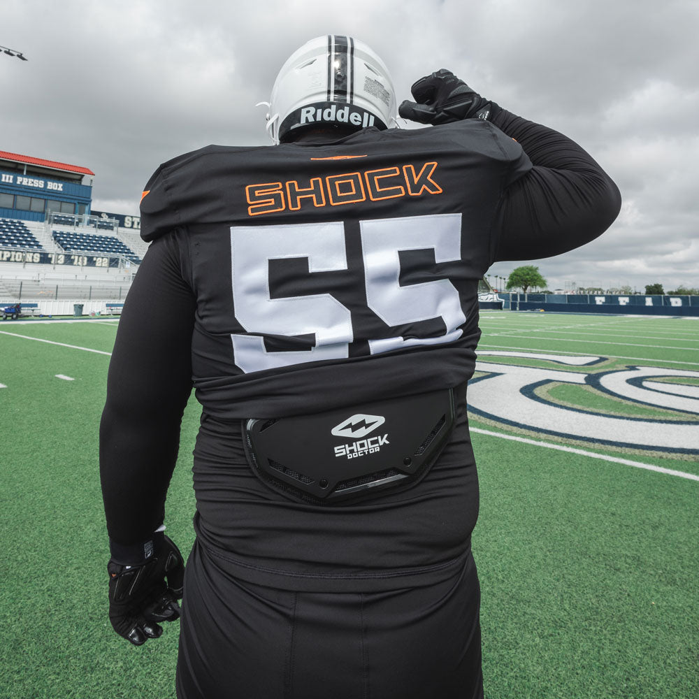 Football Back Plate - Black