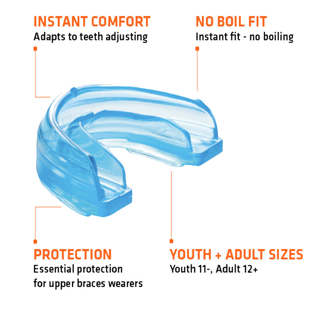 Braces Compatible Mouthguard - Blue
