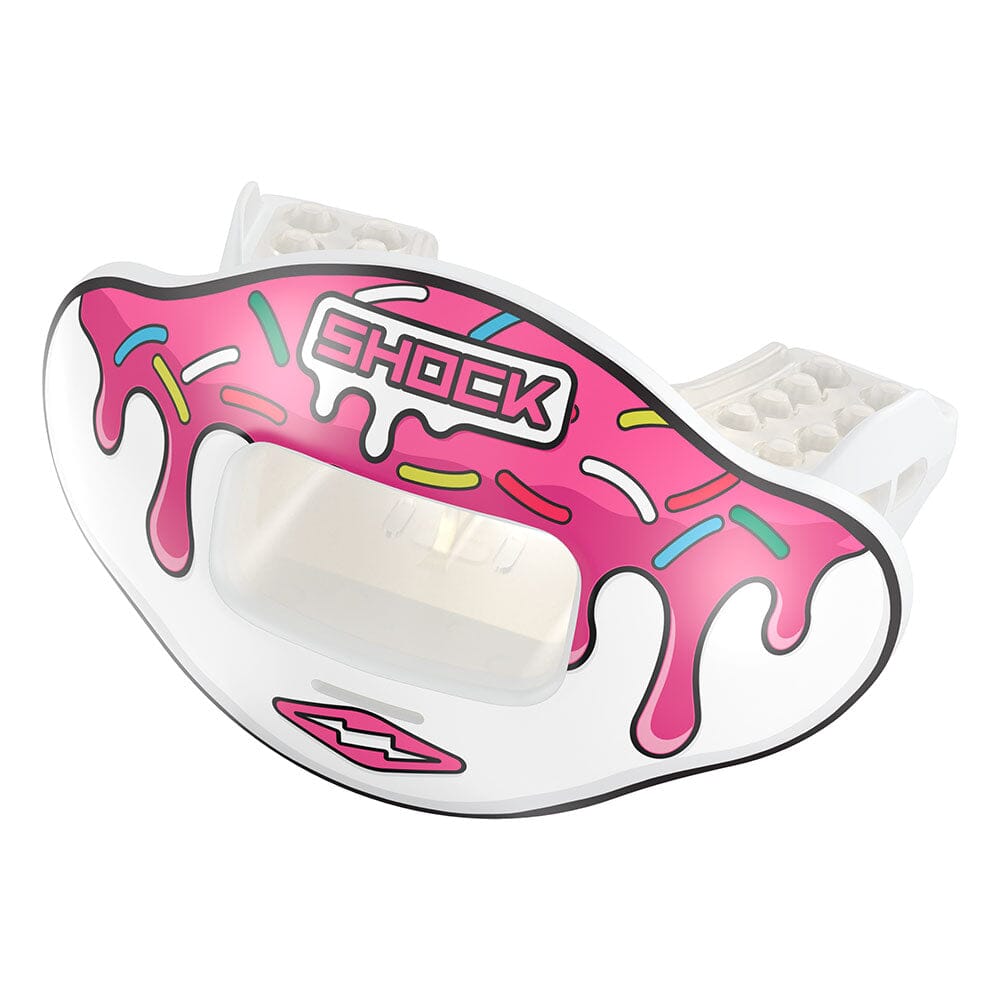 Max AirFlow Football Mouthguard - White / Pink Sprinkle Drip