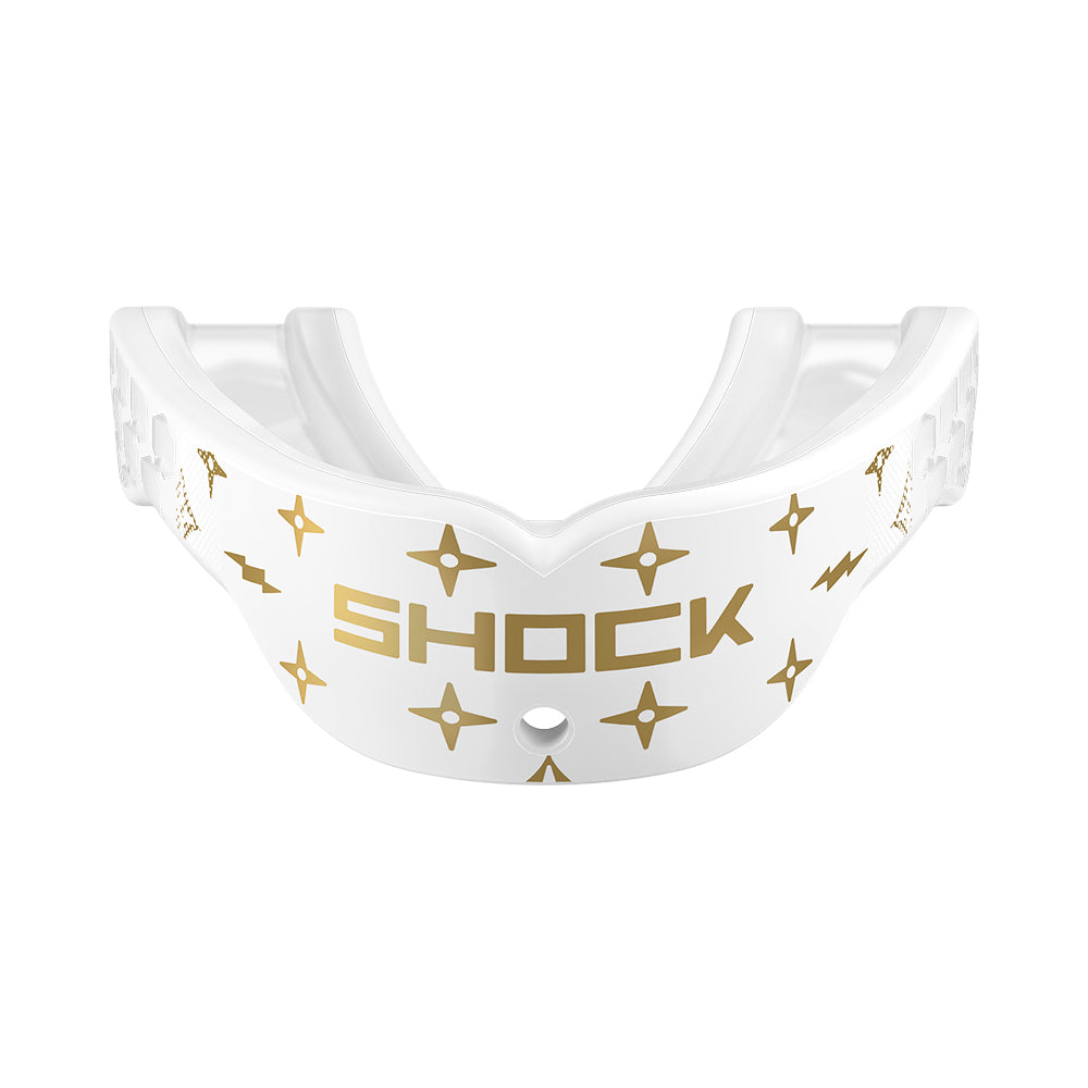 Gel Max Power Mouthguard - White / Gold Lux