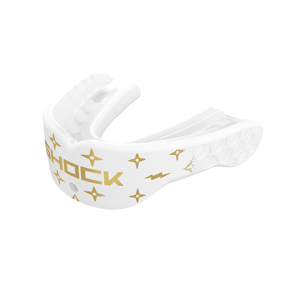 Gel Max Power Mouthguard - White / Gold Lux