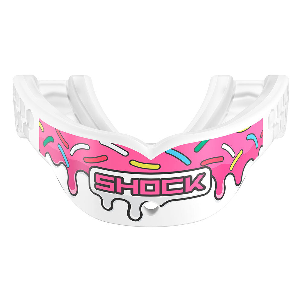 Gel Max Power Mouthguard - White / Pink Sprinkle Drip