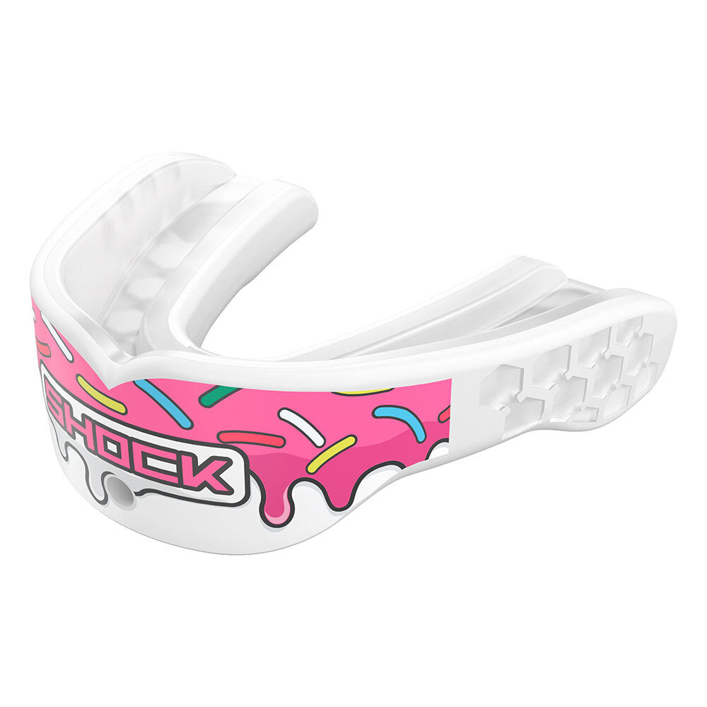 Gel Max Power Mouthguard - White / Pink Sprinkle Drip