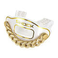 Max AirFlow Football Mouthguard - White / Gold