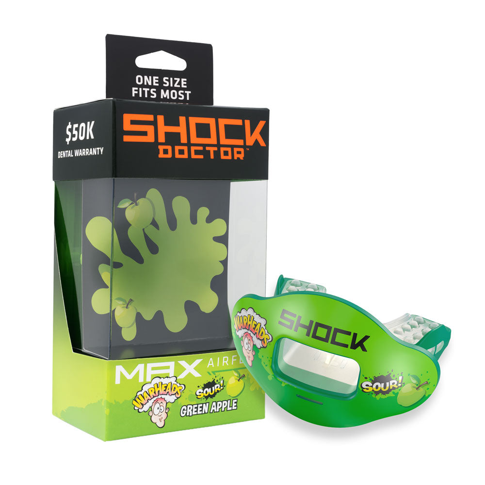 Max AirFlow Football Mouthguard - Sour Green Apple