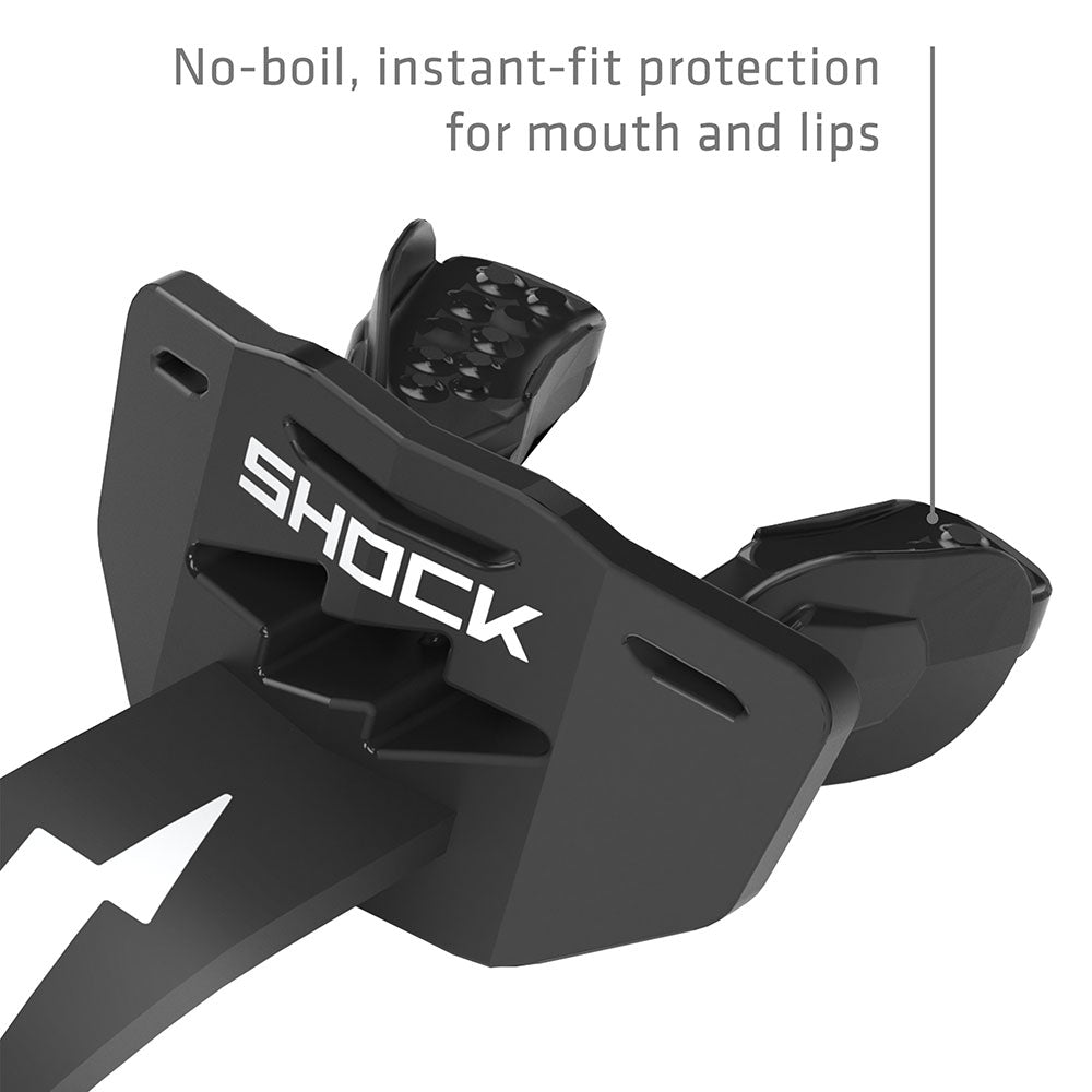Football Lip Guard Mouth Protection - Black