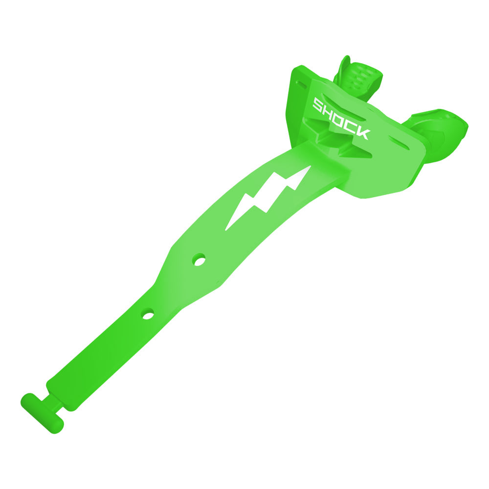 Football Lip Guard Mouth Protection - Shock Green / White
