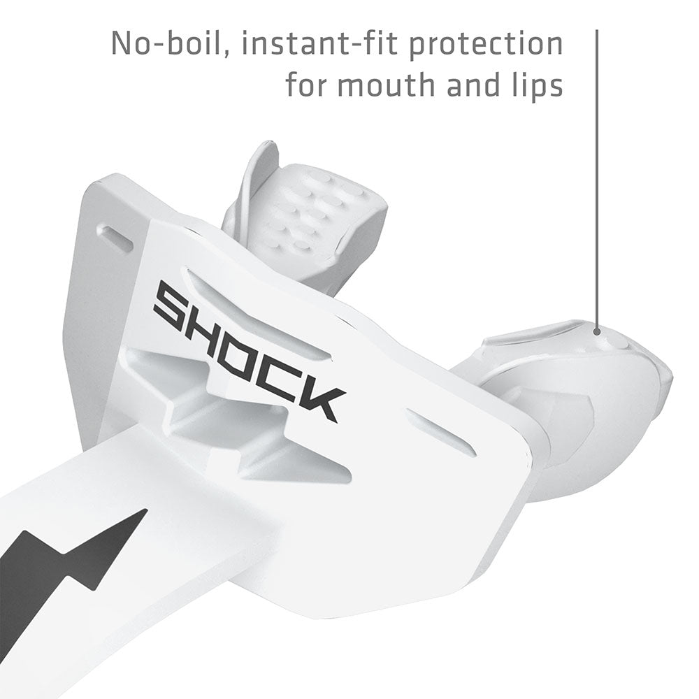 Football Lip Guard Mouth Protection - White
