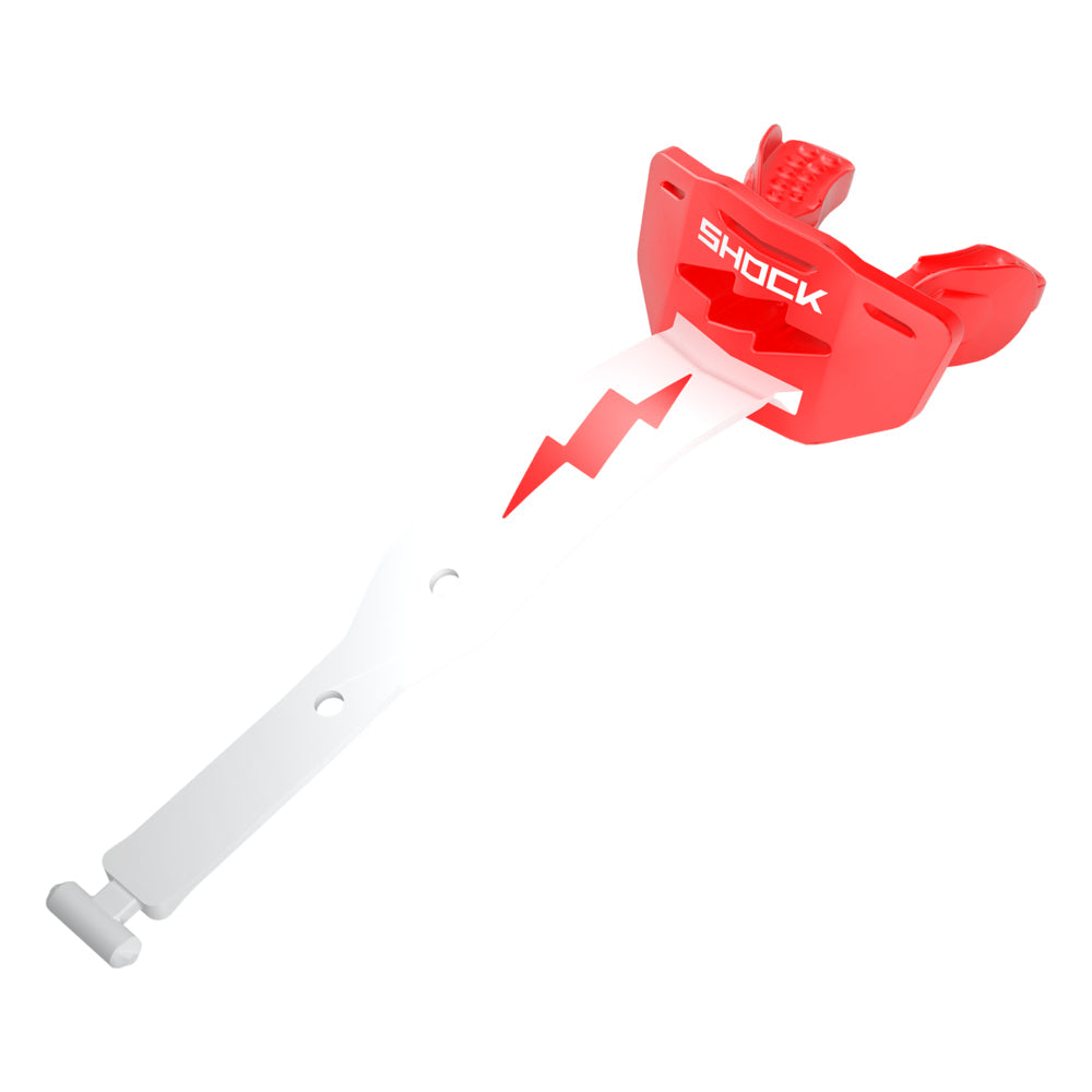Football Lip Guard Mouth Protection - Red / White