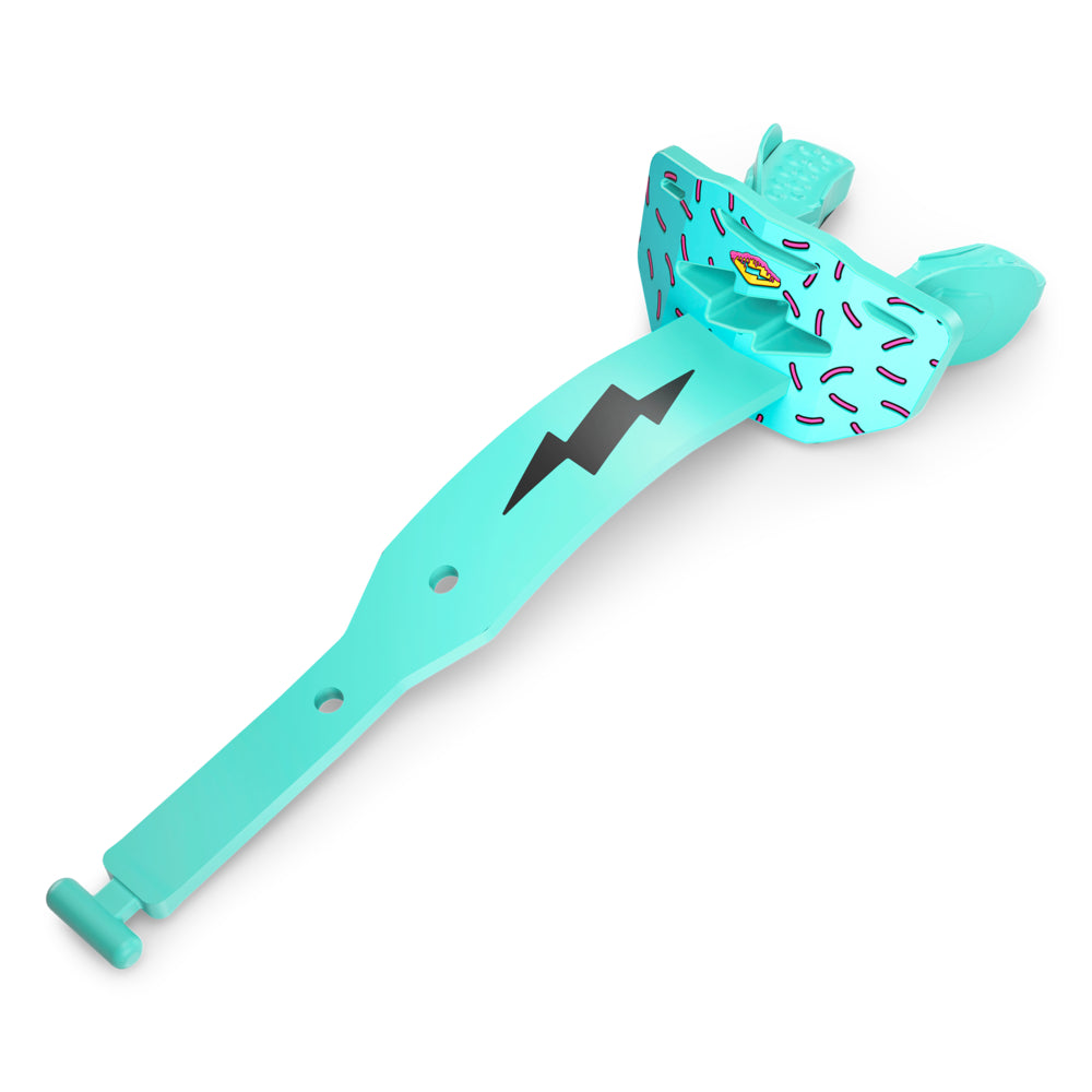 Football Lip Guard Mouth Protection - Blue / Pink Sprinkle Drip