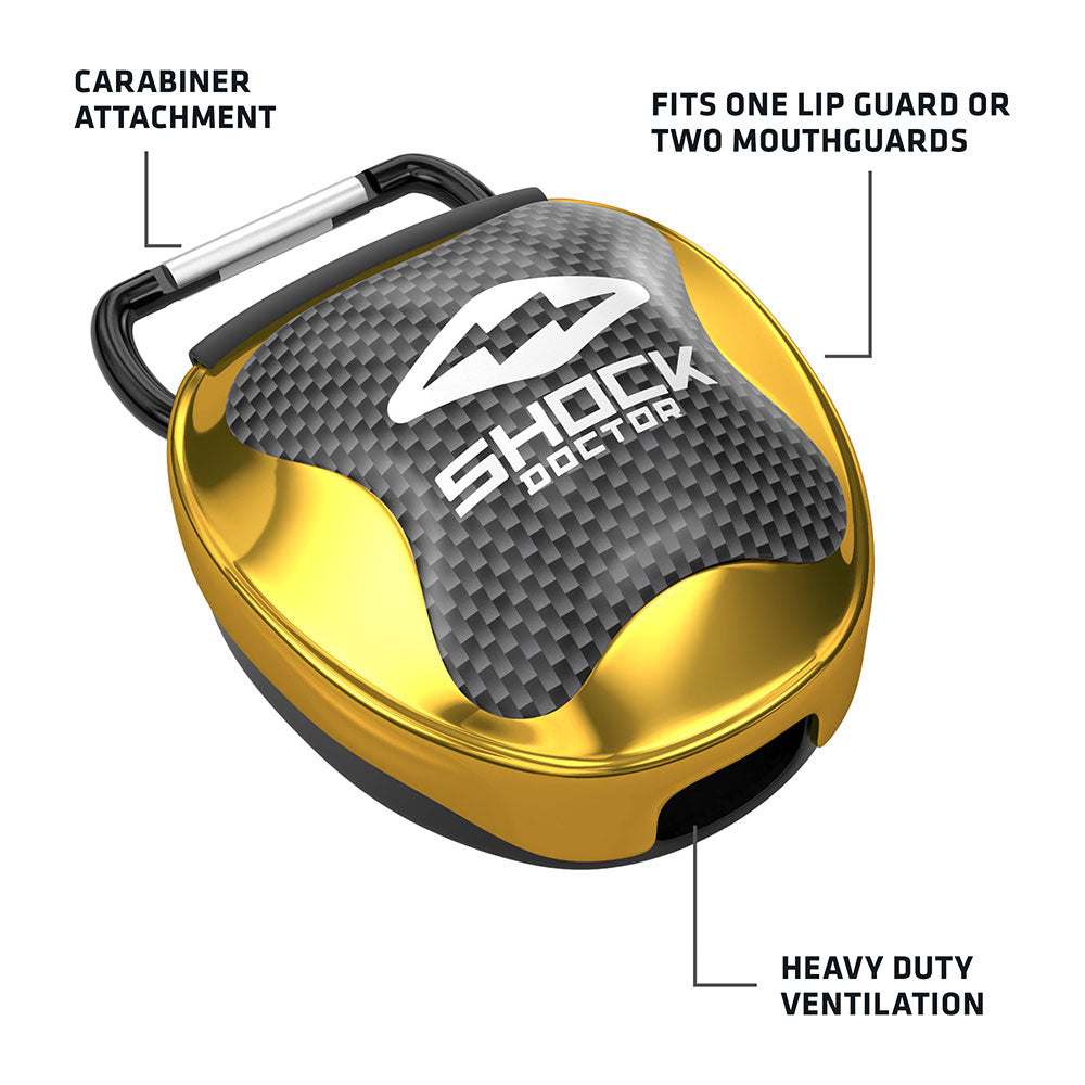 Mouthguard Carrying Case - Chrome Gold