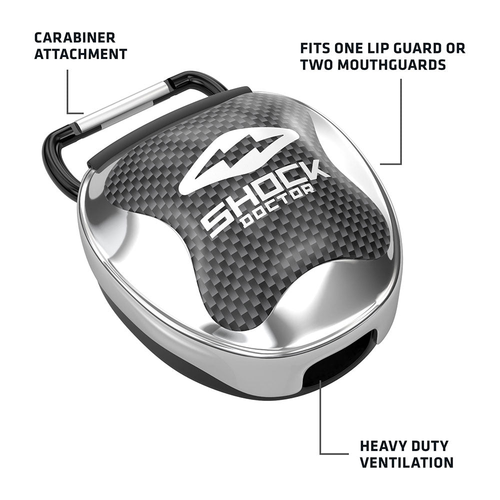 Mouthguard Carrying Case - Chrome Silver
