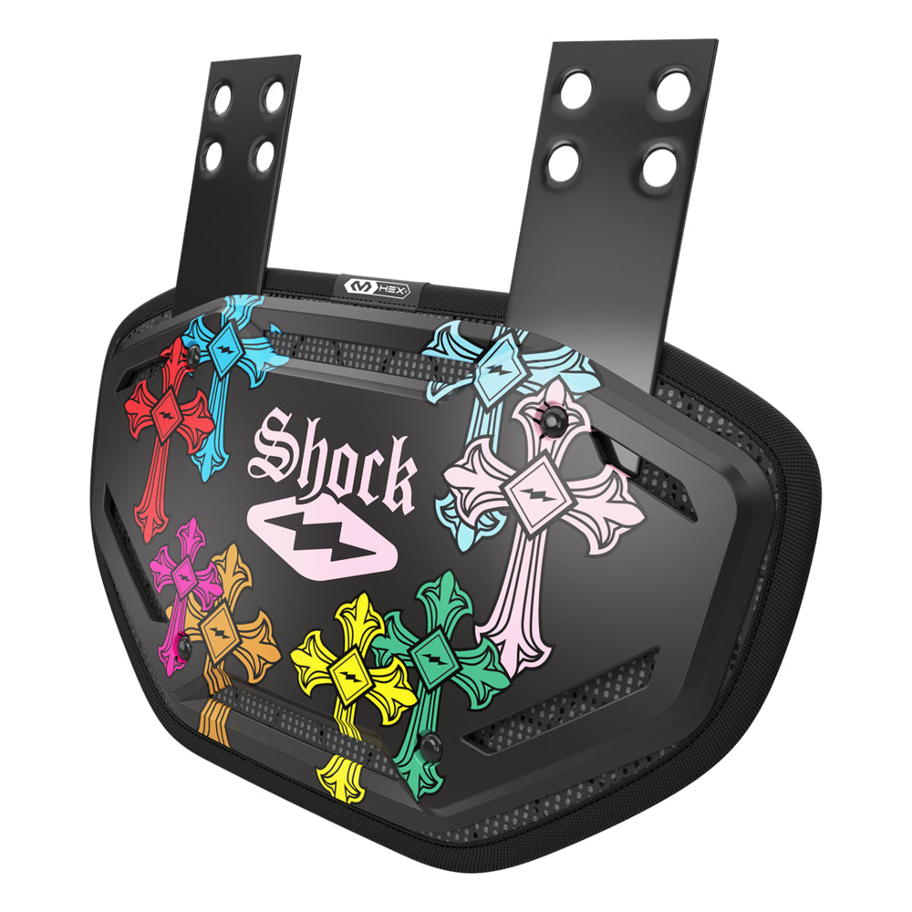 Football Back Plate - Black Divine Drip