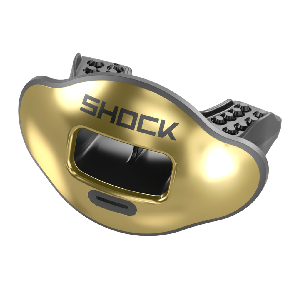 Max AirFlow Football Mouthguard - Chrome Gold