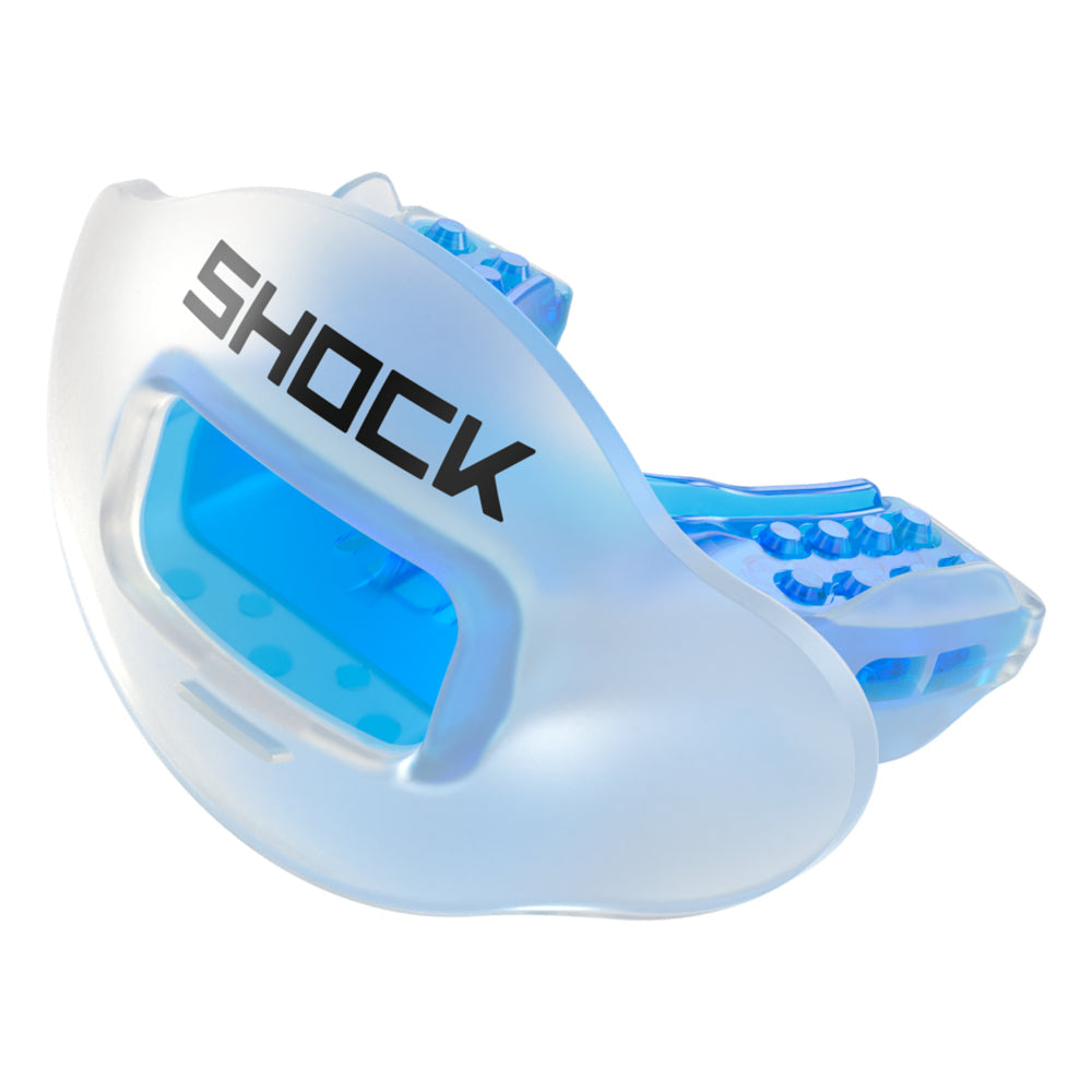 Max AirFlow Football Mouthguard - Clear / Translucent Blue
