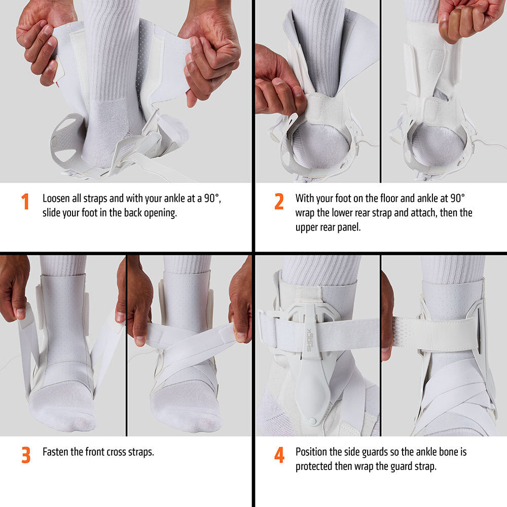 Ankle Brace Support - White