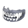 Braces Compatible Mouthguard - Trans Black / White Fang