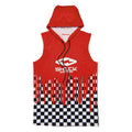 Performance Pullover Hoodie - Checker Red