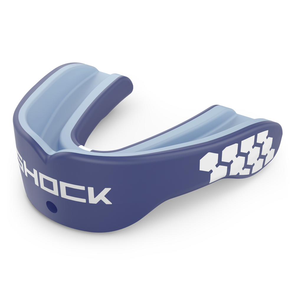 Gel Max Power Mouthguard - Navy / Columbia Blue