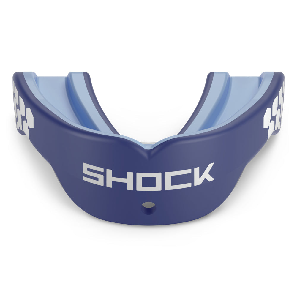 Gel Max Power Mouthguard - Navy / Columbia Blue