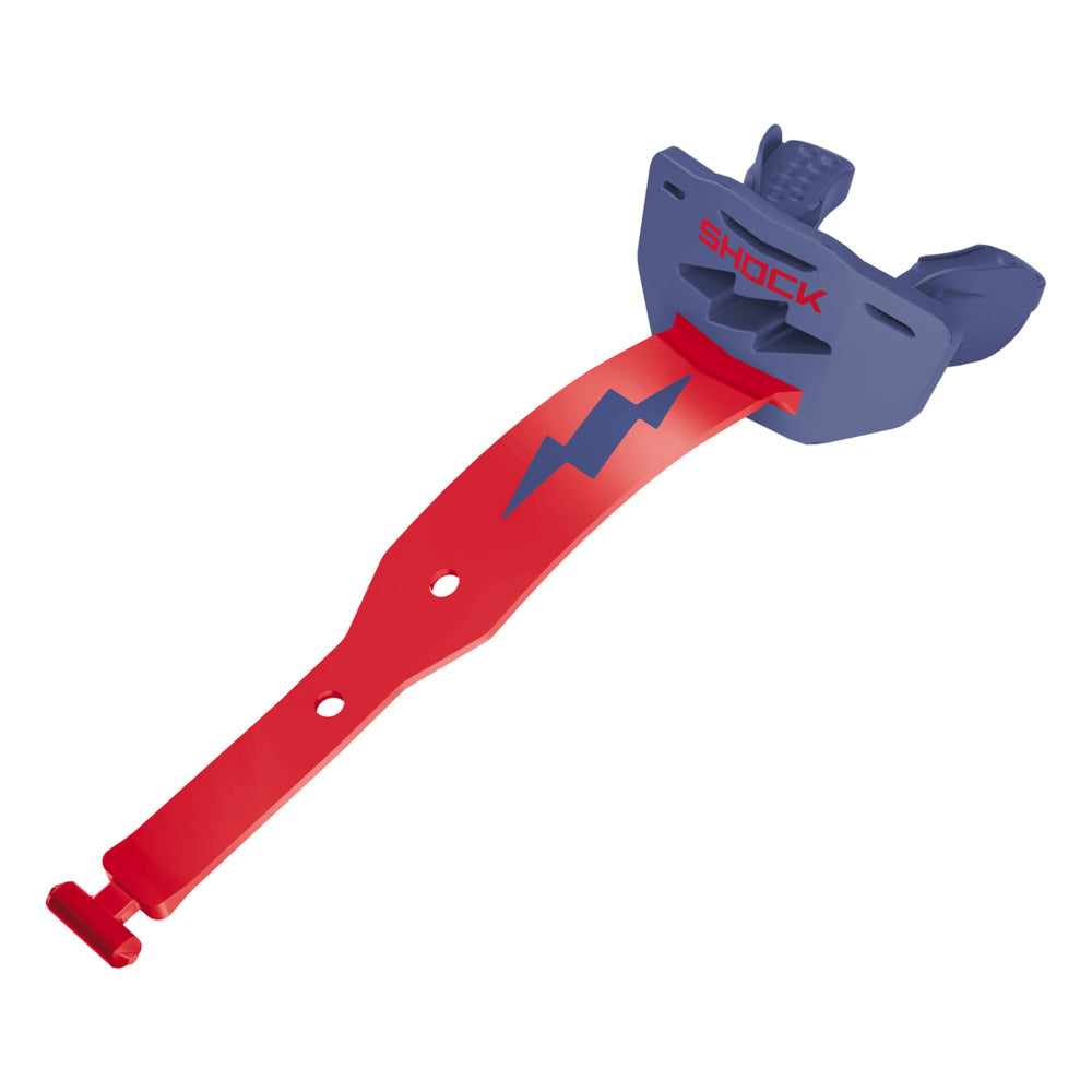 Football Lip Guard Mouth Protection - Navy / Red