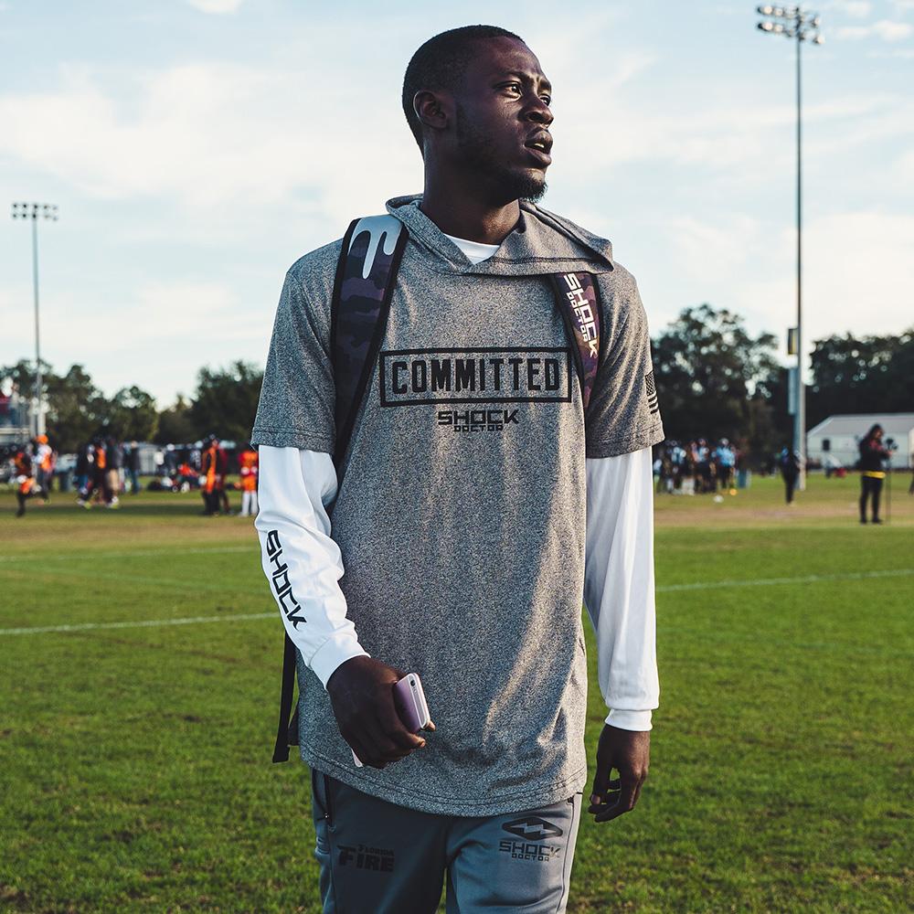 Performance Pullover Hoodie - Grey Committed
