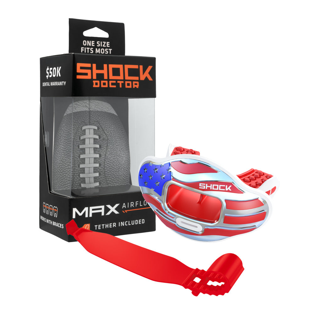 Max AirFlow Football Mouthguard - Stars and Stripes