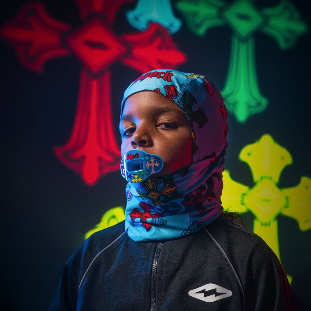 Football Ski Mask - Blue Divine Drip