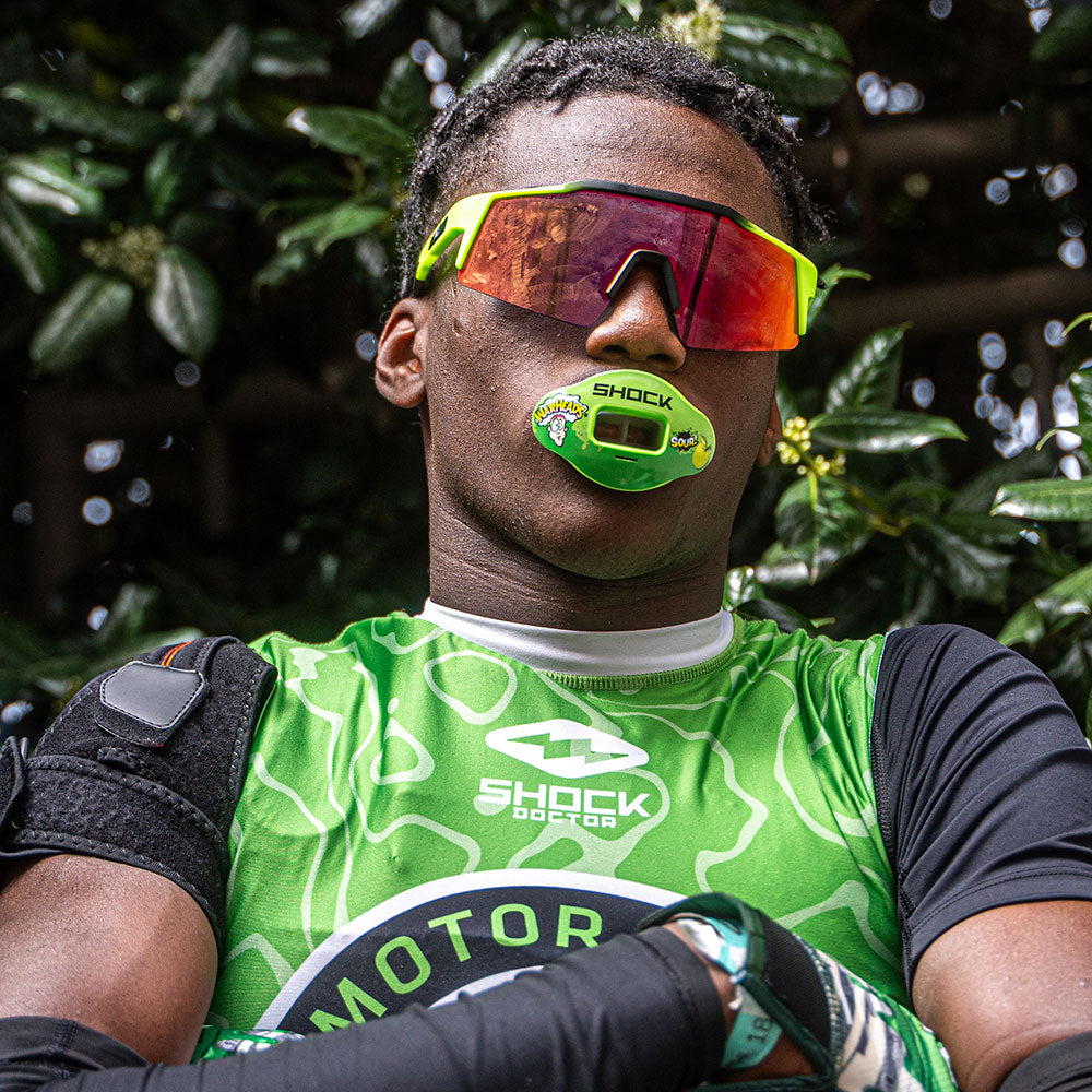 Max AirFlow Football Mouthguard - Sour Green Apple