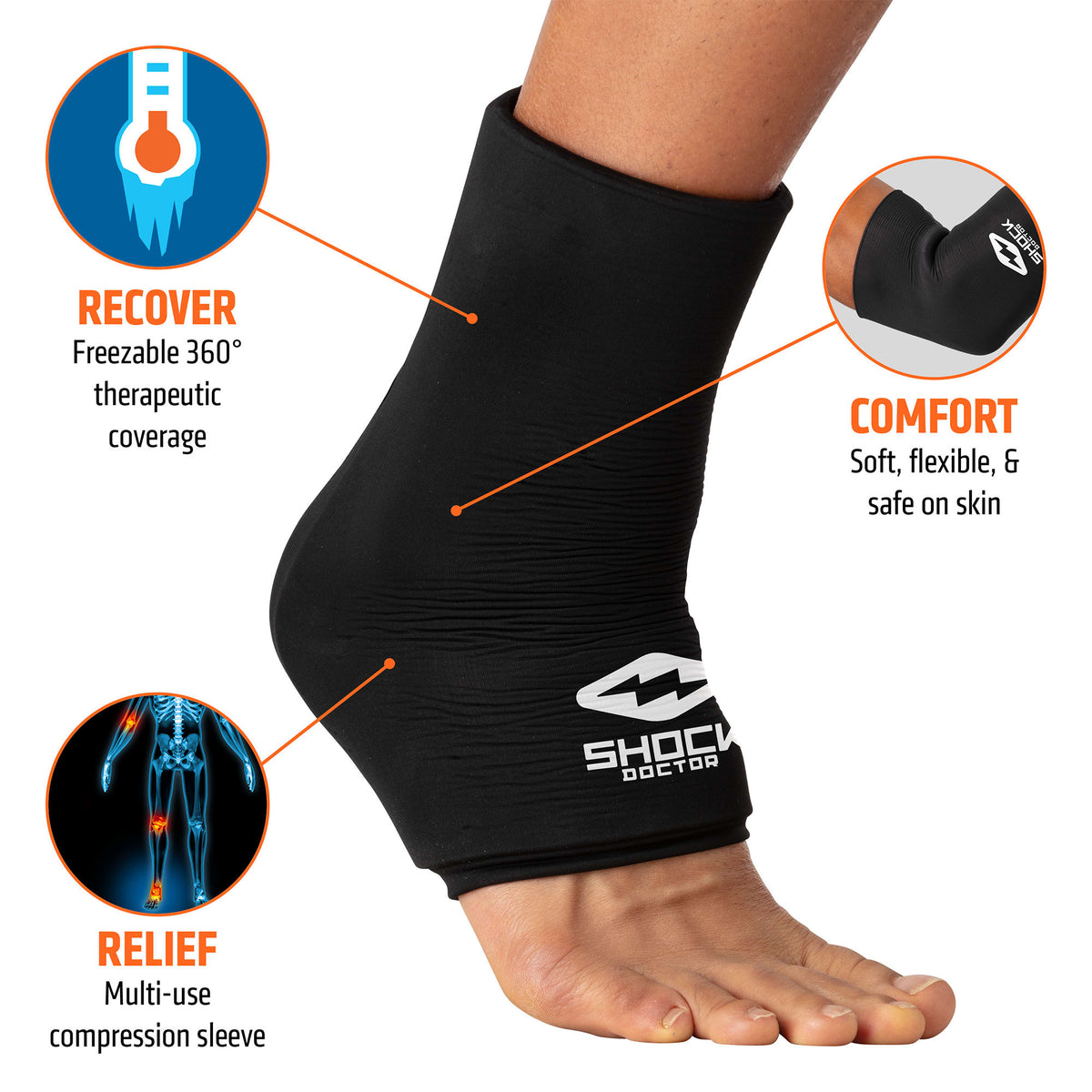 Ice Therapy Compression Wrap - Black