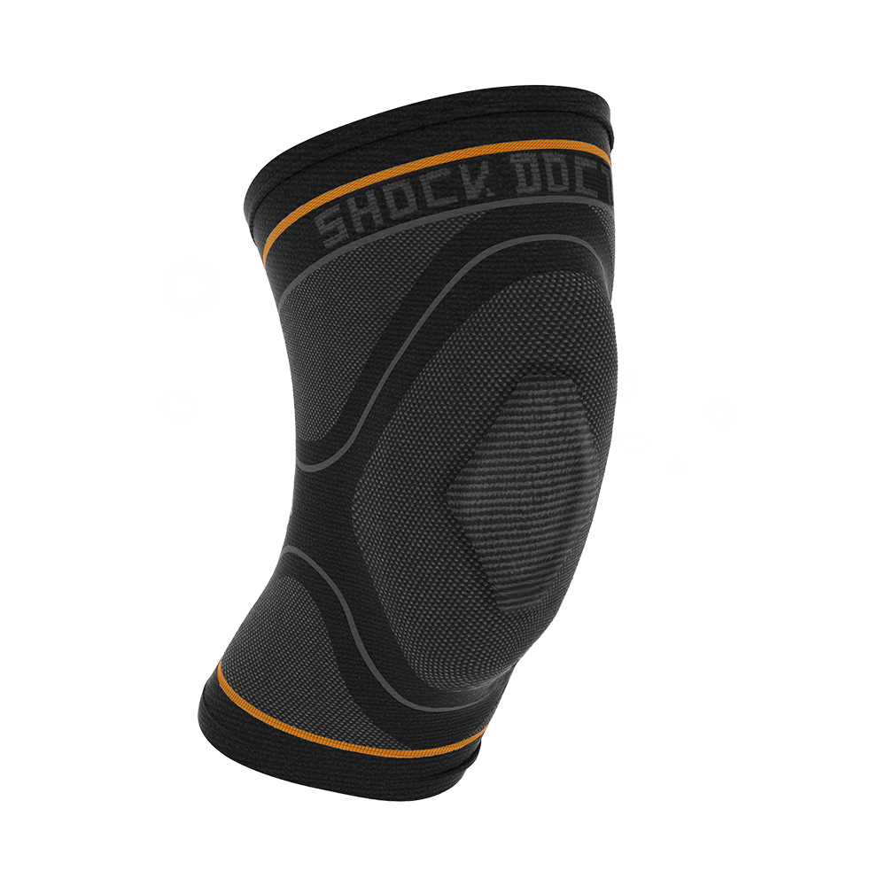 Compression Knee Sleeve Support - Black / Grey